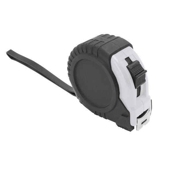 Flexômetro homologado de 5 m com mecanismo de bloqueio e gancho metálico para tiras