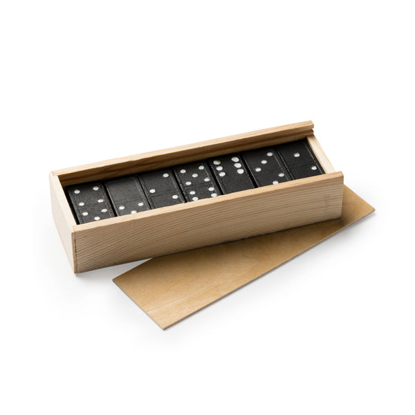 Dominós feitos de madeira