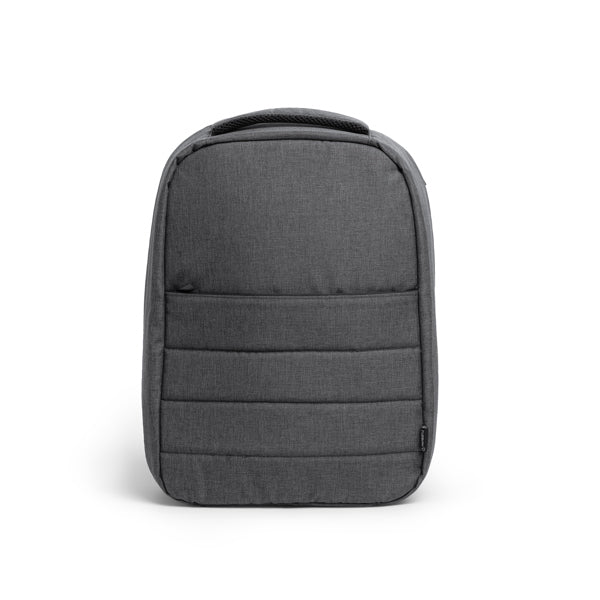 A mochila antifurto RPET 300 D é uma opção segura e sustentável para transportar seus pertences com tranquilidade