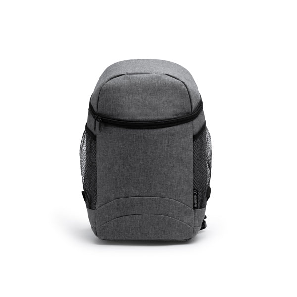 Cooler backpack in RPET polyester with heather design