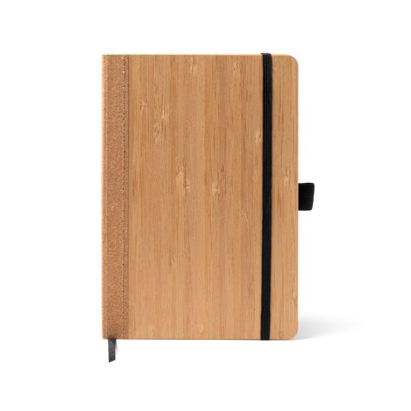 A5 notebook with bamboo and cork cover