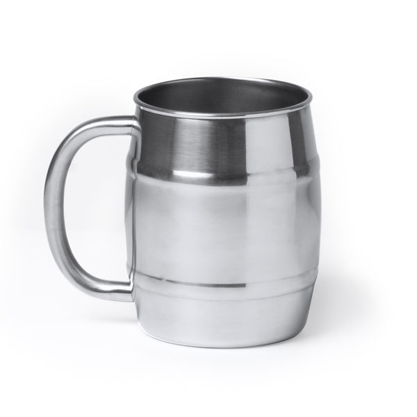 Caneca de cerveja em aço inox 304 com acabamento espelhado
