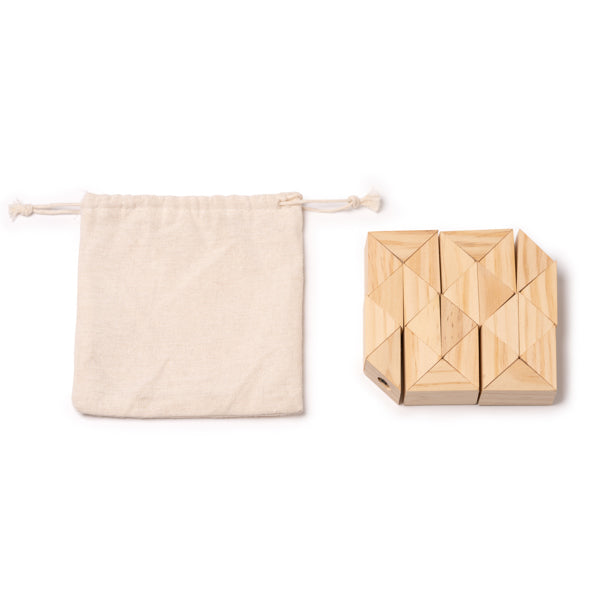 Quebra-cabeça de madeira com 24 peças