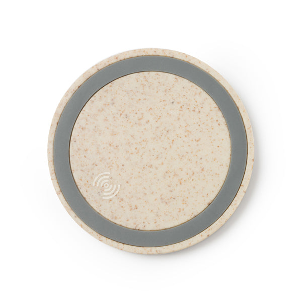 Base de carregamento sem fio feita de fibra de trigo, com potência de 5W