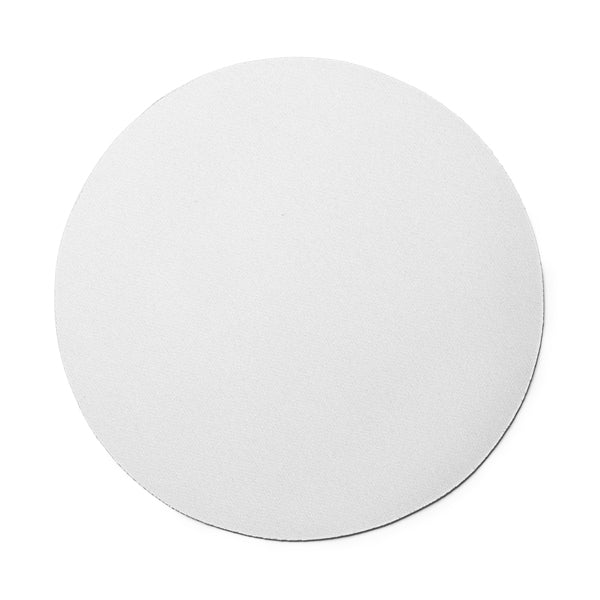 Round mouse pad with soft polyester surface and non-slip base
