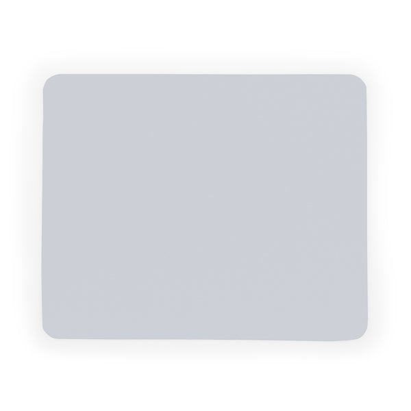 Mouse pad de design plano, com superfície macia de poliéster e base de borracha antiderrapante