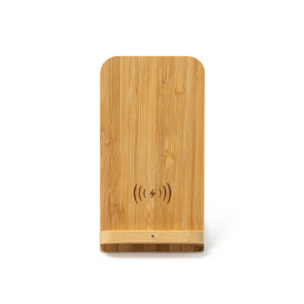 Wireless charger with bamboo body