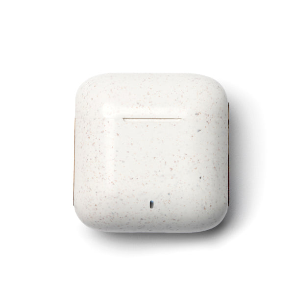 Wheat and bamboo fiber wireless earphones with charging case