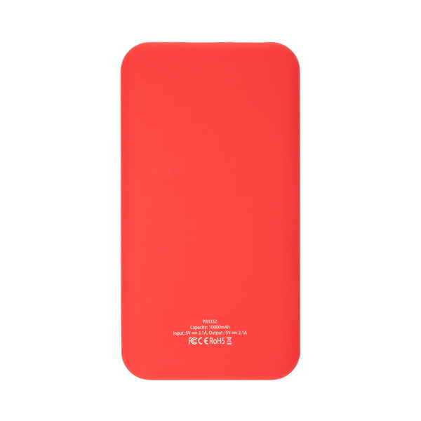 Bateria externa em ABS bicolor com 10000 mAh
