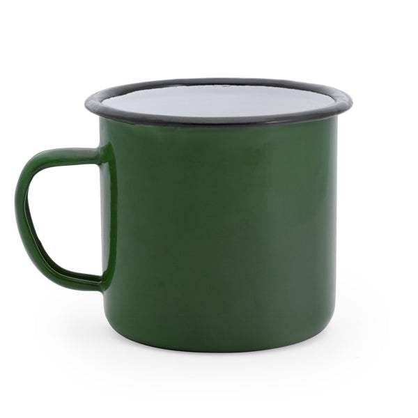Caneca metálica com capacidade de 380ml