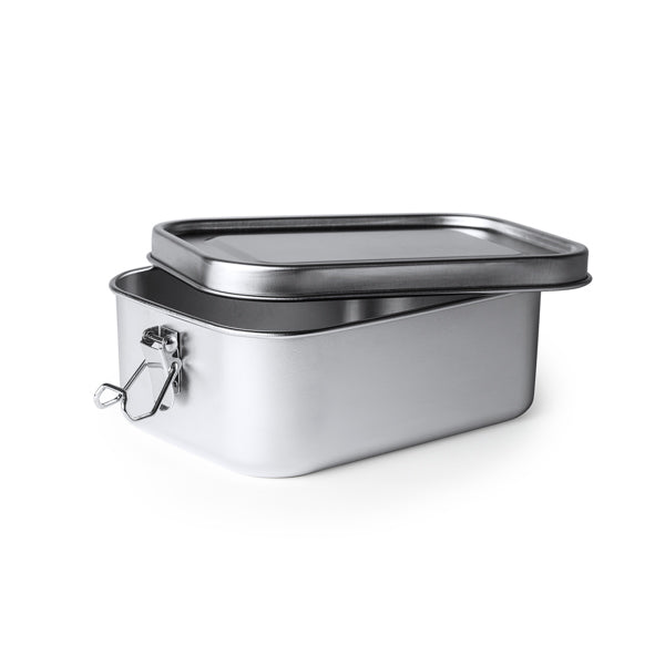 Lancheira em aço inox 304 com sistema de trava de segurança com fivelas laterais