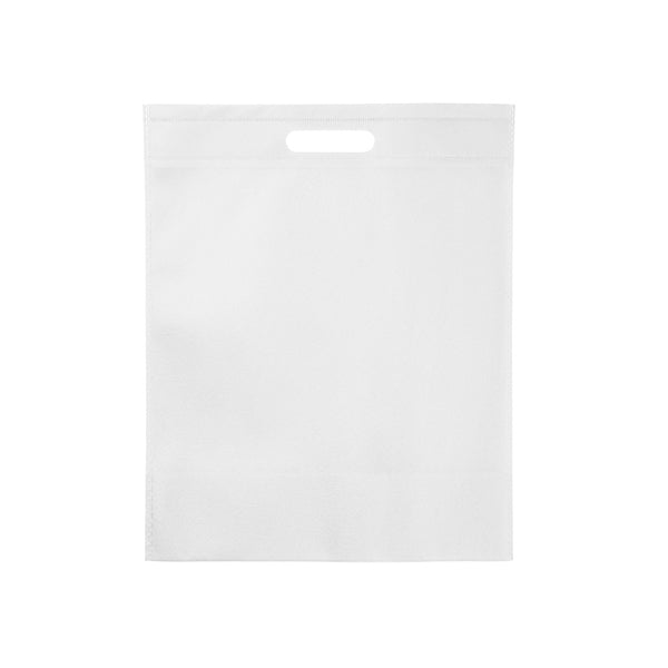 80gsm non-woven bag with die-cut sturdy handles and heat-sealed edges