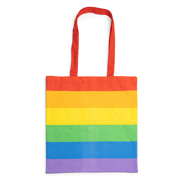 Multicolored bag in 100% cotton (180 g/m²), with reinforced handles measuring 70 cm in length