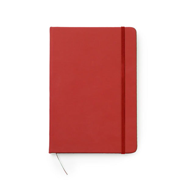 A5 notebook with imitation leather cover