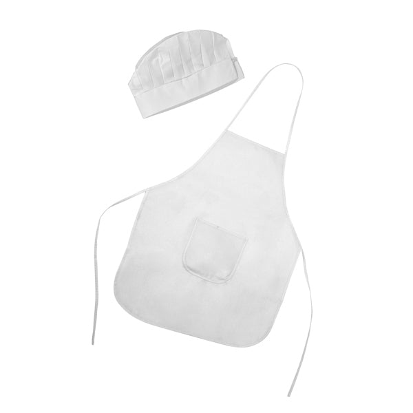 Non-woven apron and hat set for children