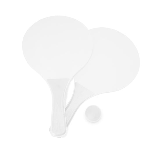 Conjunto de duas raquetes de praia com bola