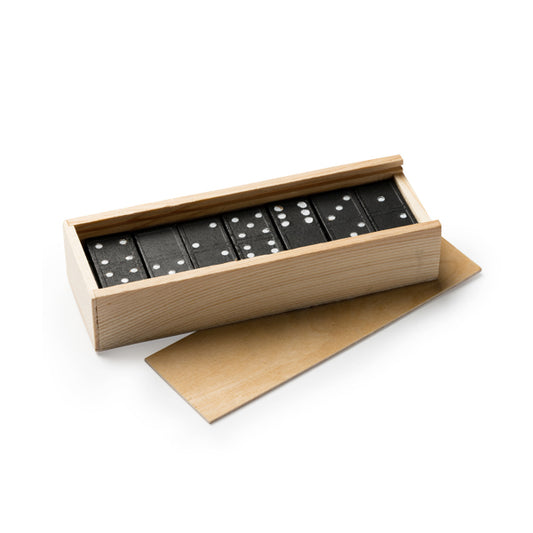 Dominós feitos de madeira
