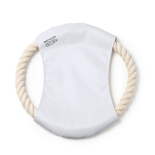 Pet Frisbee with RPET core fabric and cotton cord