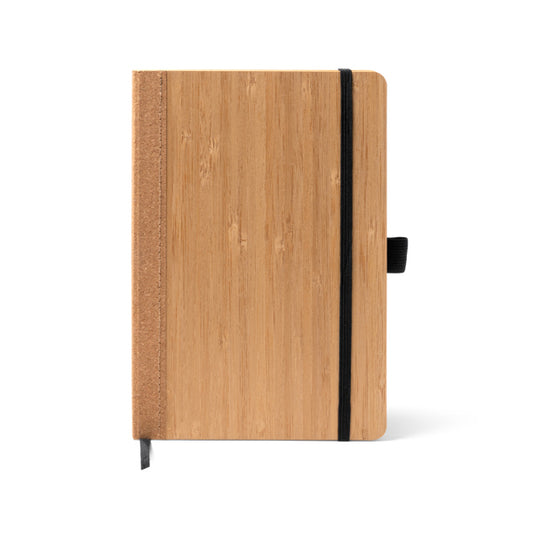 A5 notebook with bamboo and cork cover