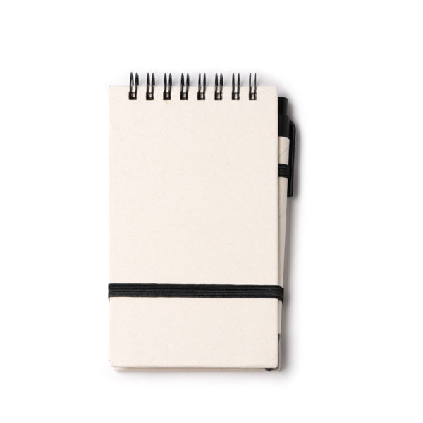 A6 notebook made from recycled milk cartons