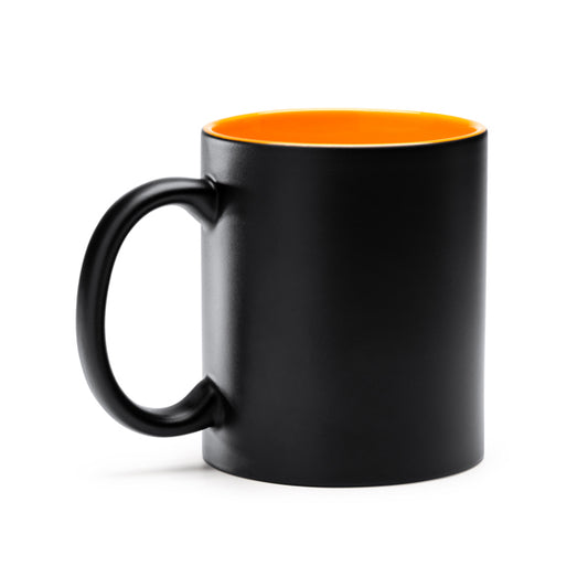 Caneca de cerâmica ideal para marcação a laser com interior colorido