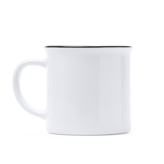 Caneca de cerâmica com design retro especial para sublimar com o seu design preferido