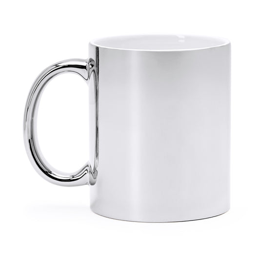 Caneca de cerâmica de 350ml com acabamento brilhante